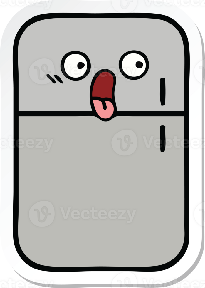 pegatina de un linda dibujos animados refrigerador prozer png