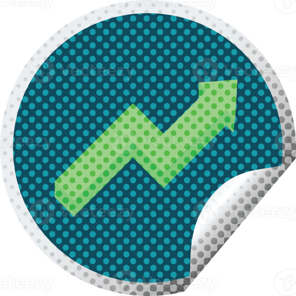 performance arrow graphic circular sticker png