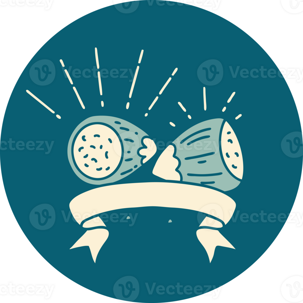 icon of tattoo style hazelnuts png