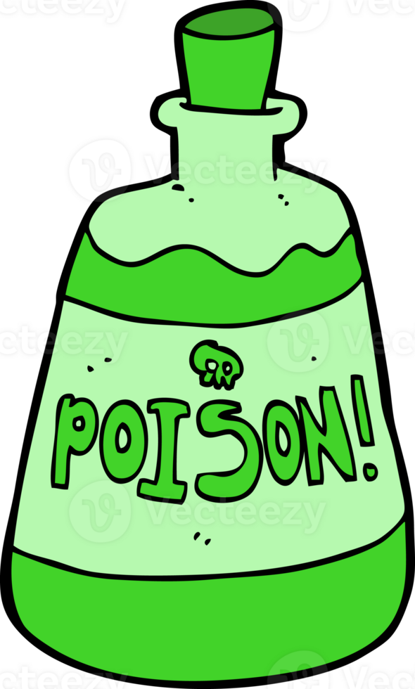 cartoon bottle of poison png