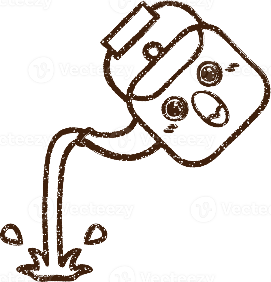 Hot Kettle Charcoal Drawing png