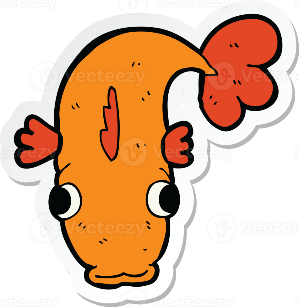 sticker of a cartoon fish png