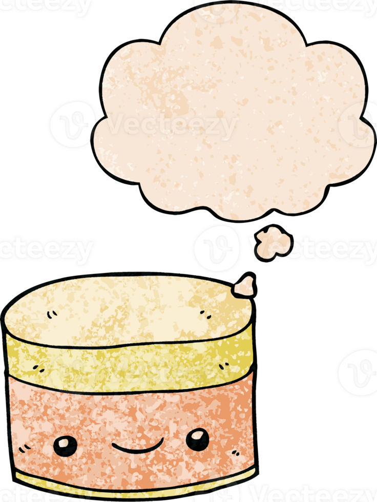 Layer 174 and thought bubble in grunge texture pattern style png
