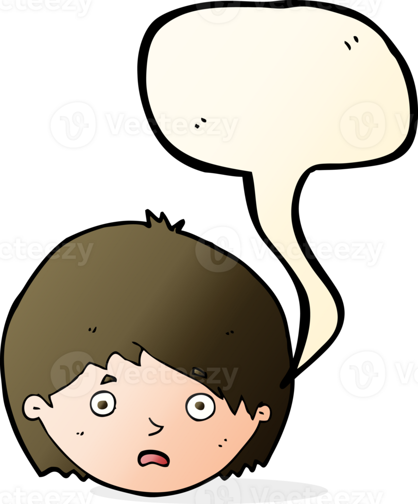 cartoon unhappy boy with speech bubble png