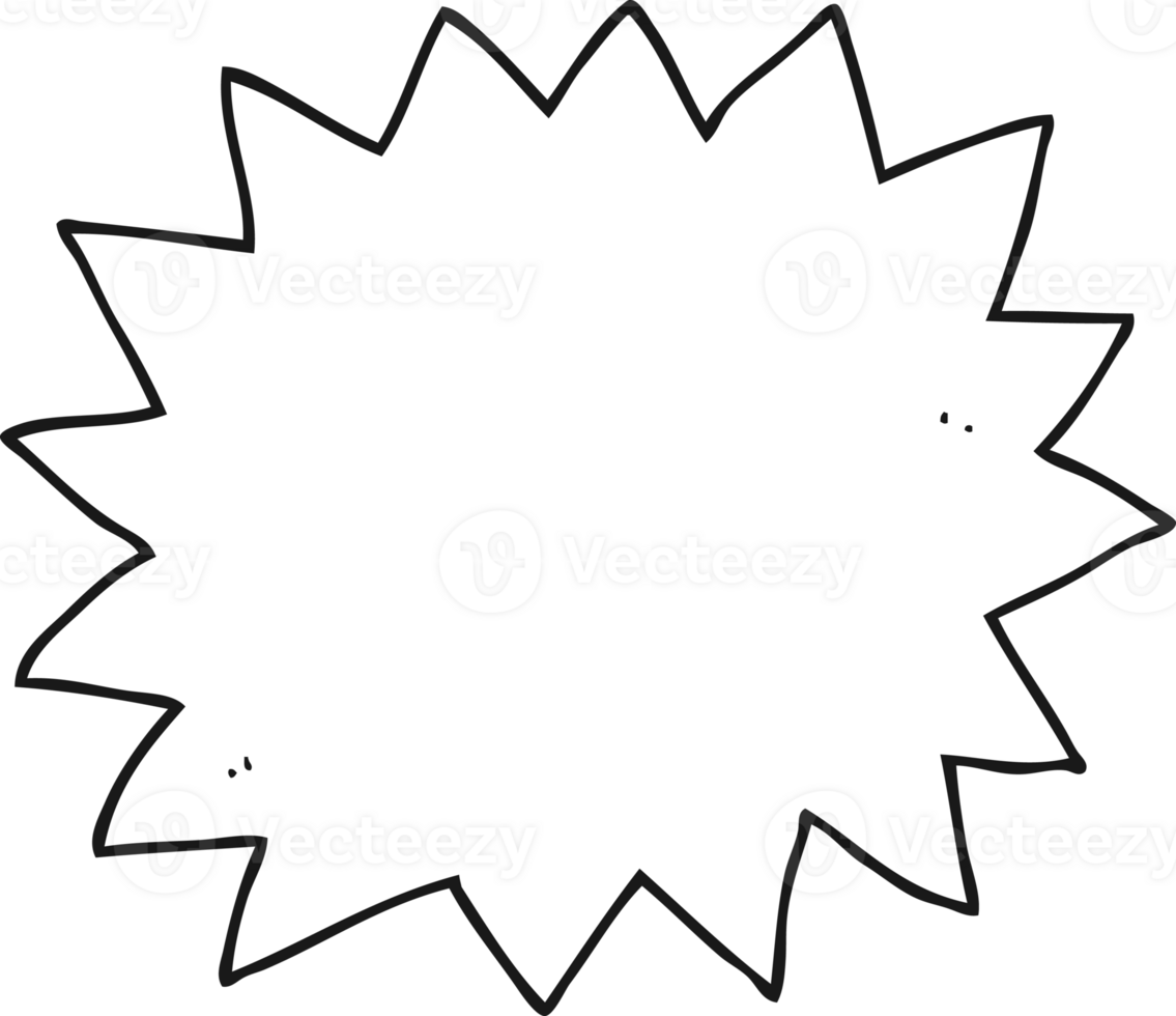 black and white cartoon explosion png