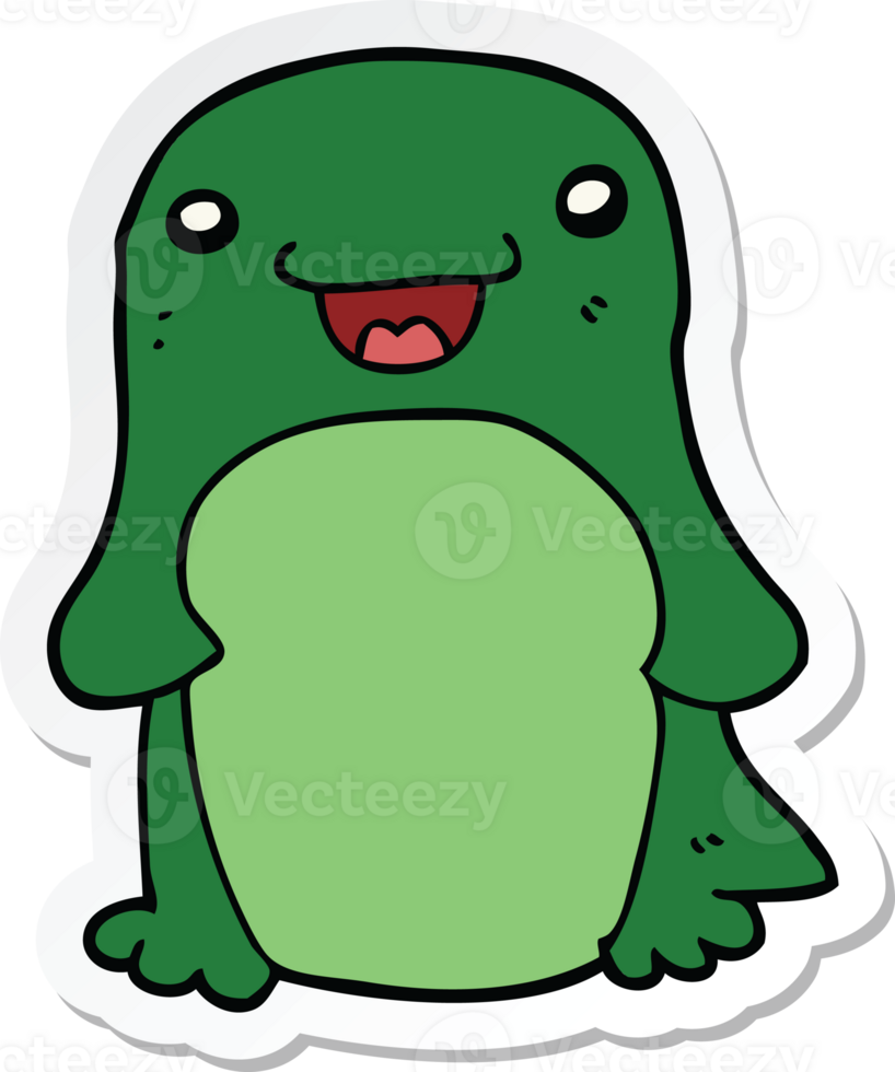 sticker of a cartoon penguin png