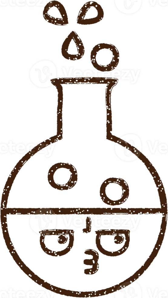 Science Experiment Charcoal Drawing png