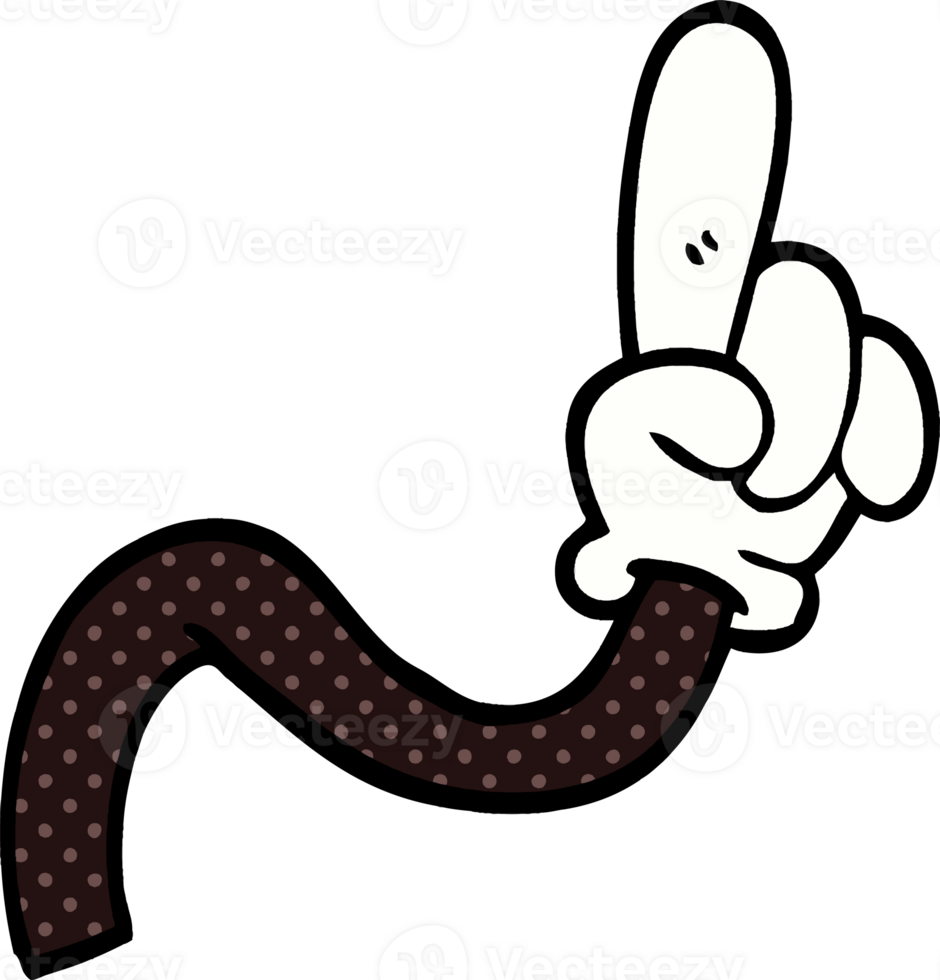cartoon doodle of a hand gesture png