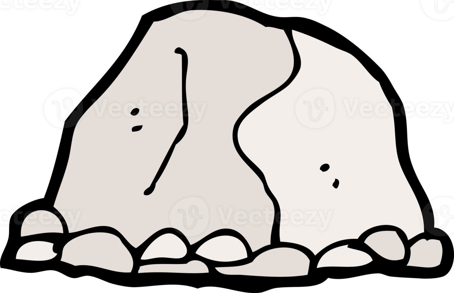 cartoon large rock png