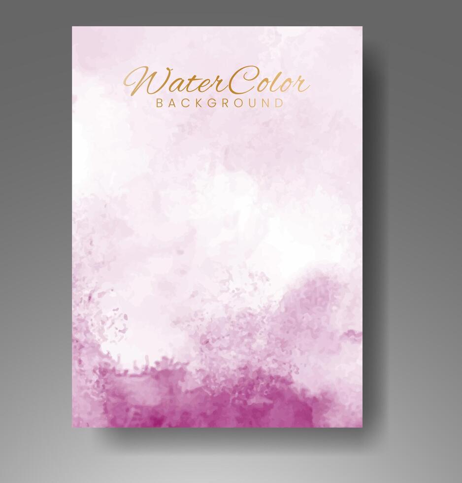 Cards with watercolor background. Design for your cover, date, postcard, banner, logo. vector