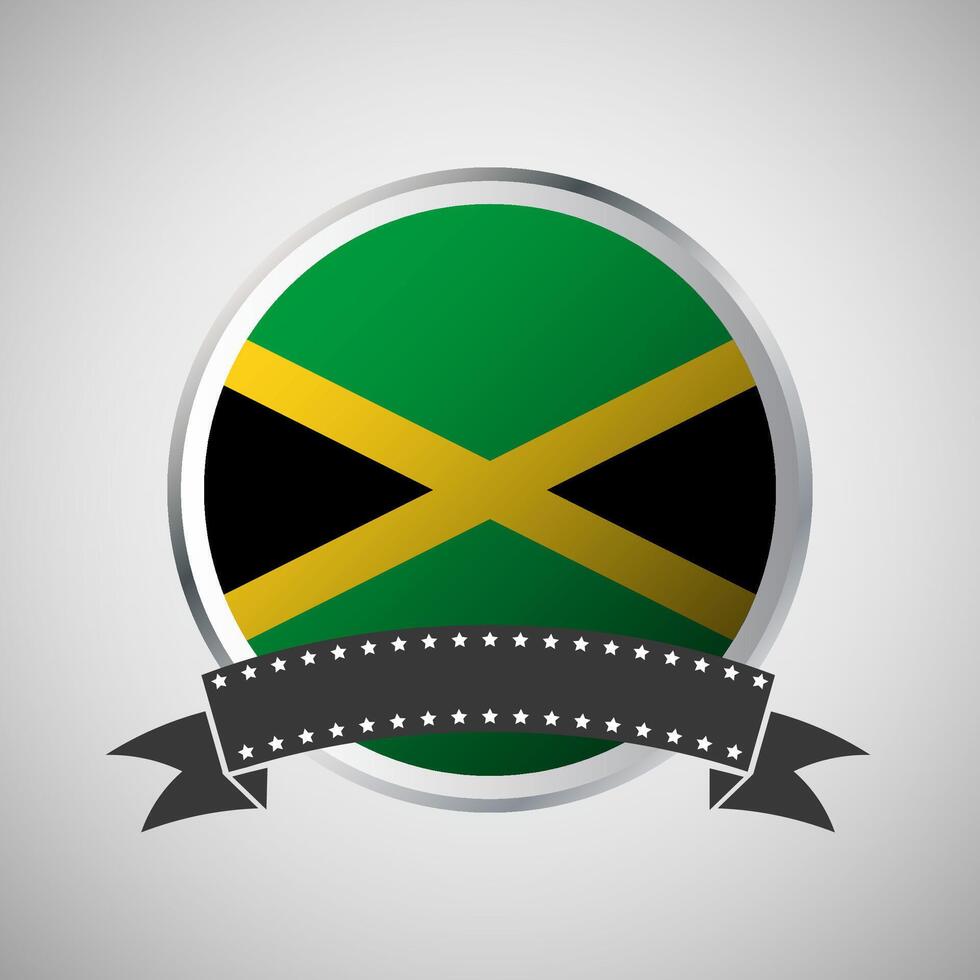 vector Jamaica redondo bandera bandera vector ilustración