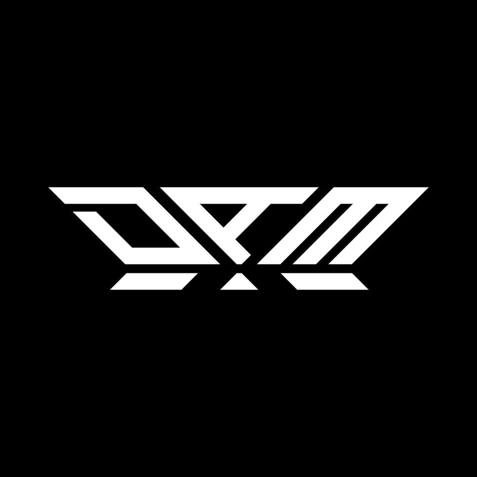 DAM letter logo vector design, DAM simple and modern logo. DAM luxurious alphabet design