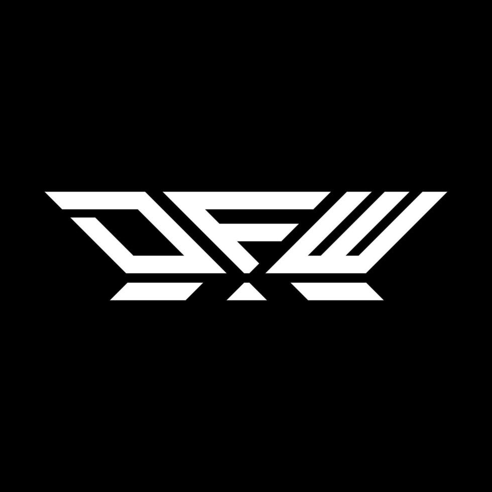 DFW letter logo vector design, DFW simple and modern logo. DFW luxurious alphabet design
