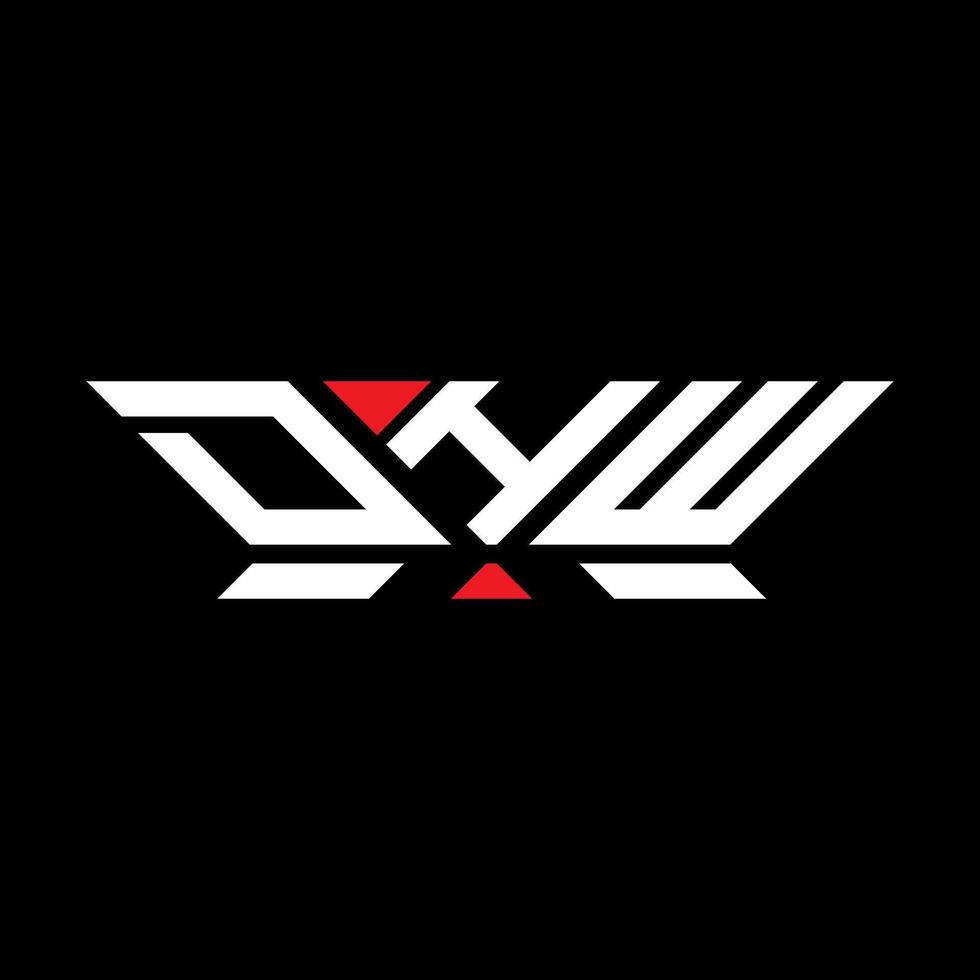 DHW letter logo vector design, DHW simple and modern logo. DHW luxurious alphabet design