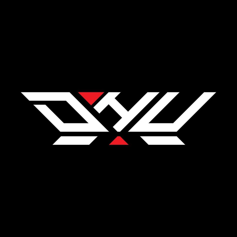 DHU letter logo vector design, DHU simple and modern logo. DHU luxurious alphabet design