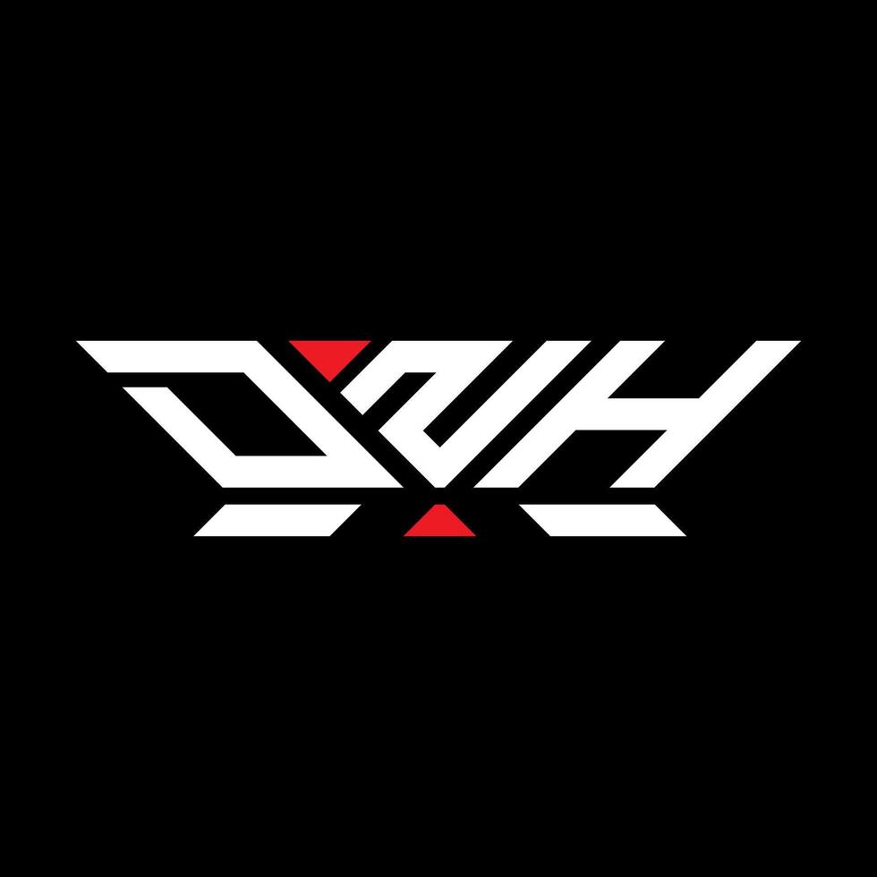 DNH letter logo vector design, DNH simple and modern logo. DNH luxurious alphabet design