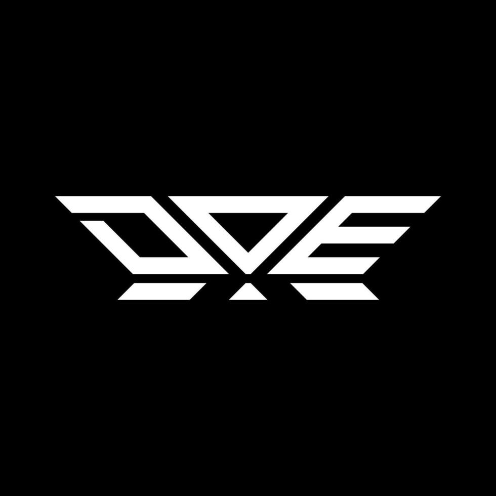 DOE letter logo vector design, DOE simple and modern logo. DOE luxurious alphabet design