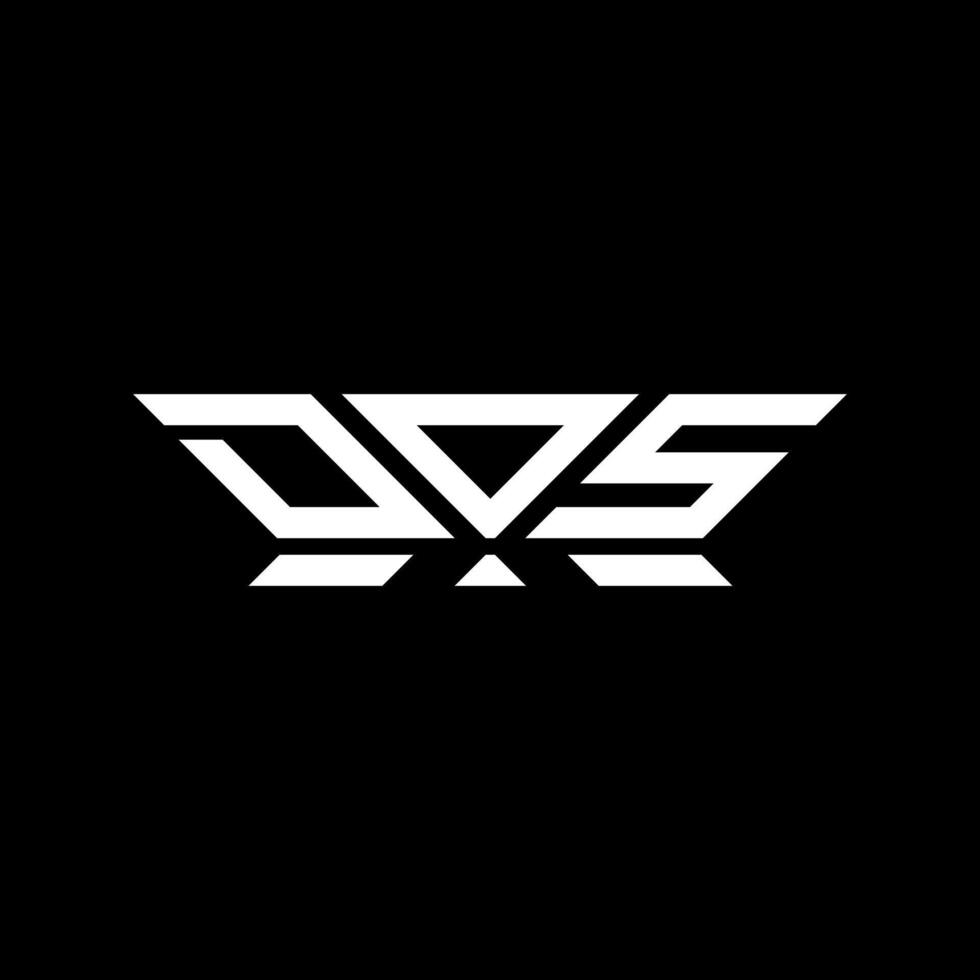 DOS letter logo vector design, DOS simple and modern logo. DOS luxurious alphabet design