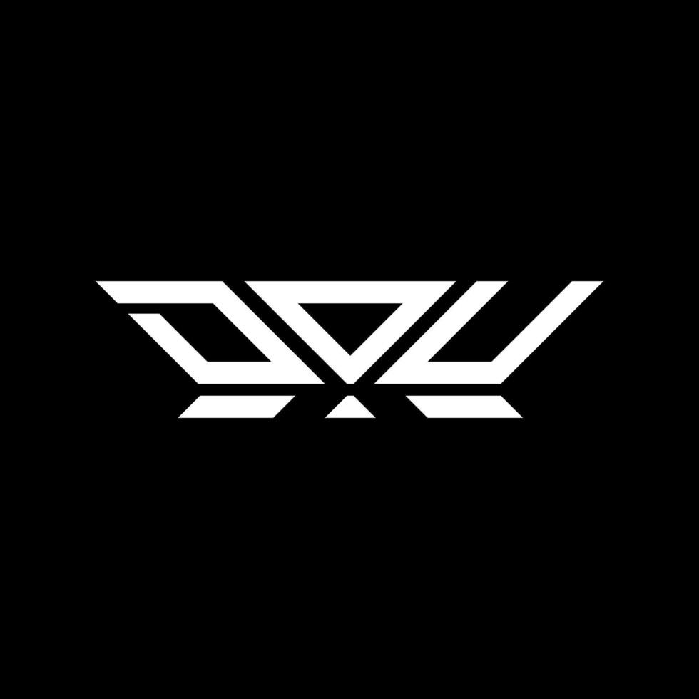 DOU letter logo vector design, DOU simple and modern logo. DOU luxurious alphabet design