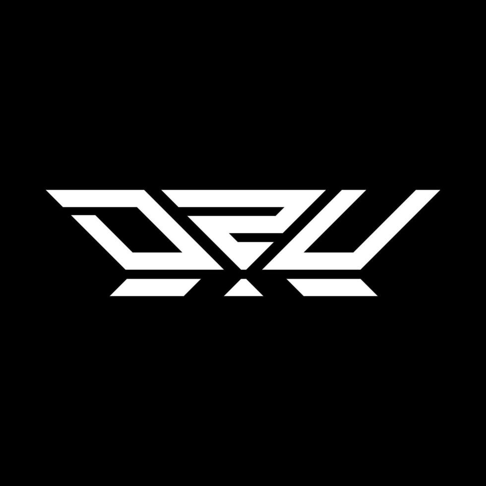 DZU letter logo vector design, DZU simple and modern logo. DZU luxurious alphabet design
