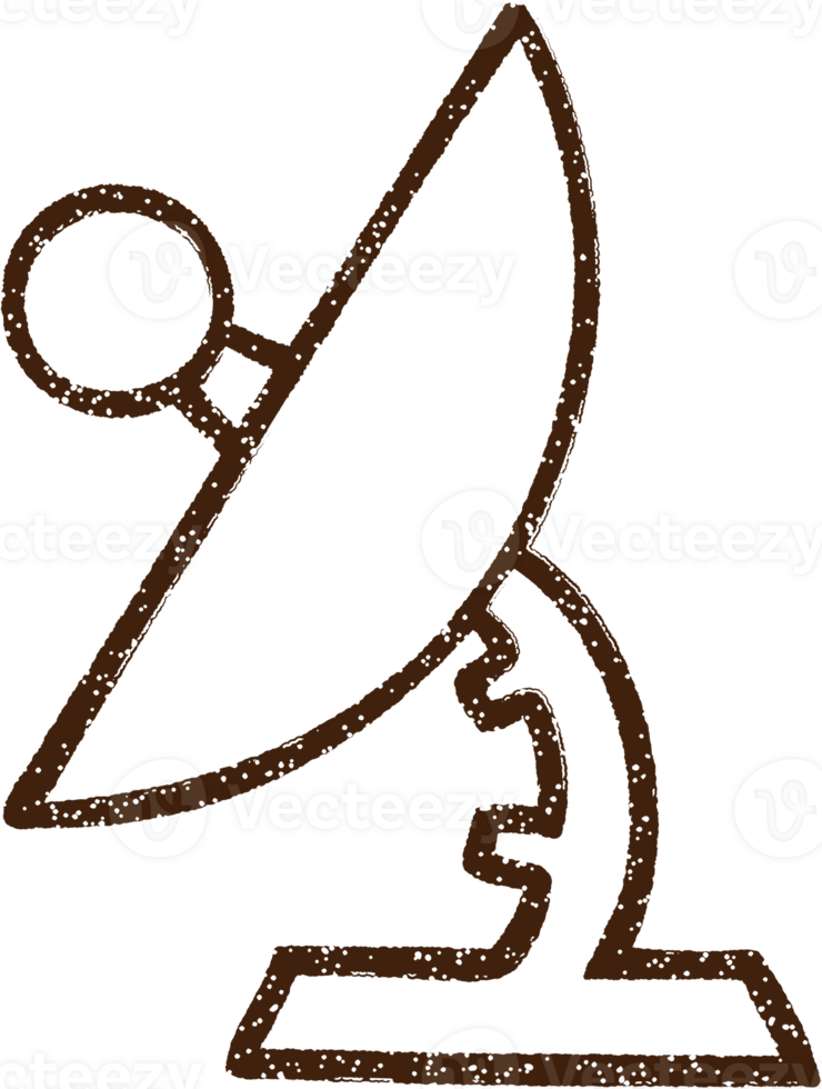 radar schotel houtskool tekening png