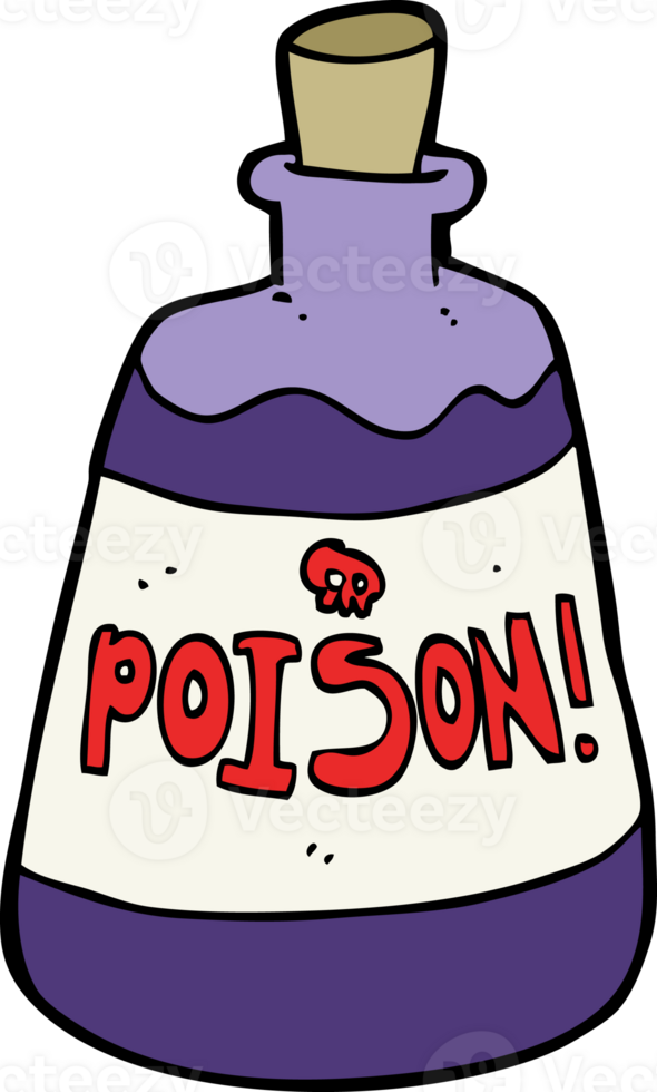 cartoon bottle of poison png