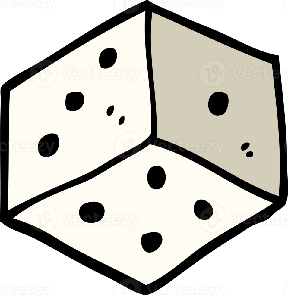 cartoon doodle tattoo dice symbol png