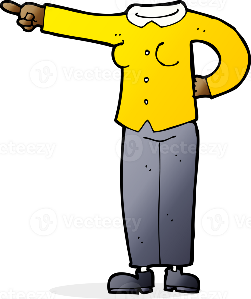 cartoon pointing body mix and match cartoons or add own photo png