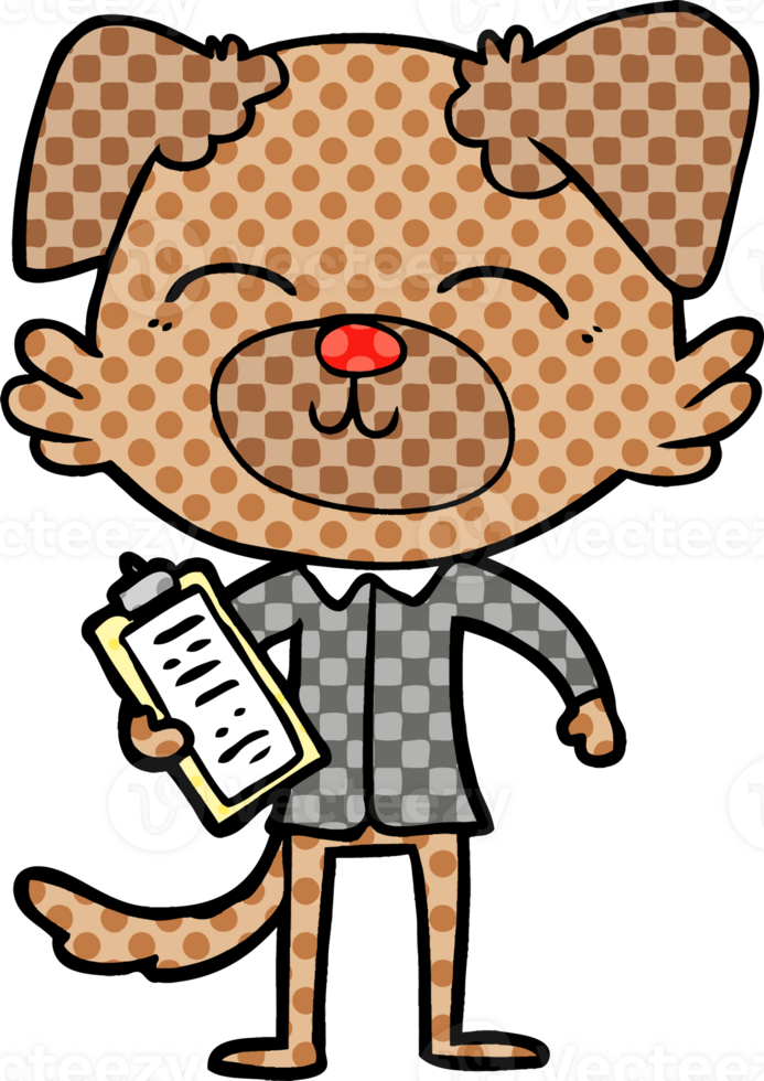 cartoon dog manager png