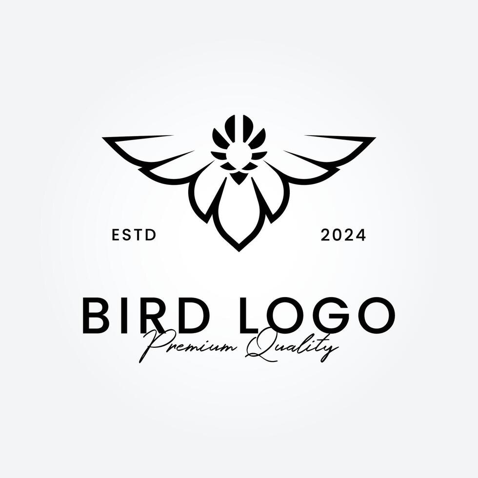 eagle logo design, phoenix vector emblem, bird falcon vector wings logo template