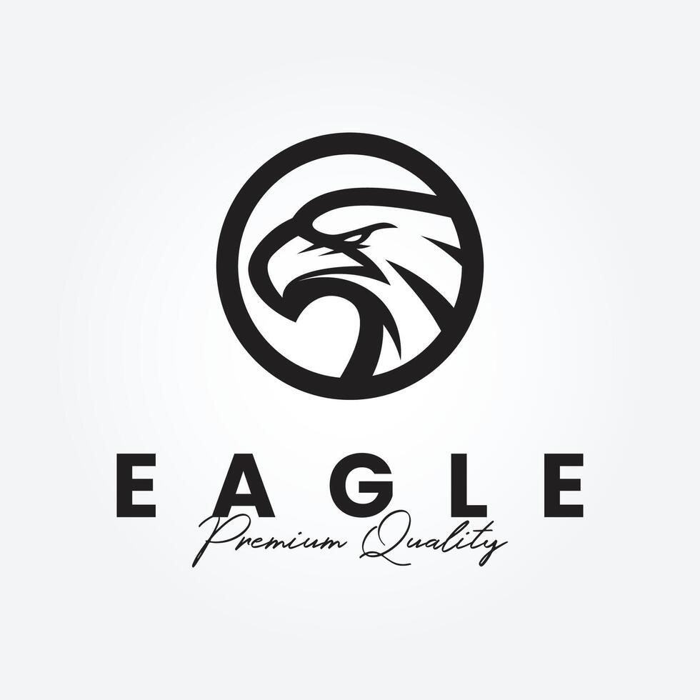 cabeza águila logo diseño, fénix vector emblema, pájaro halcón vector alas logo modelo