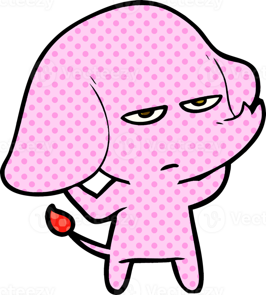 annoyed cartoon elephant png