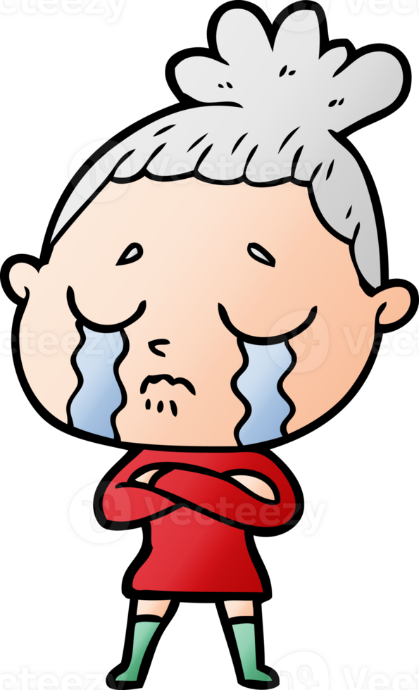 cartoon crying woman png