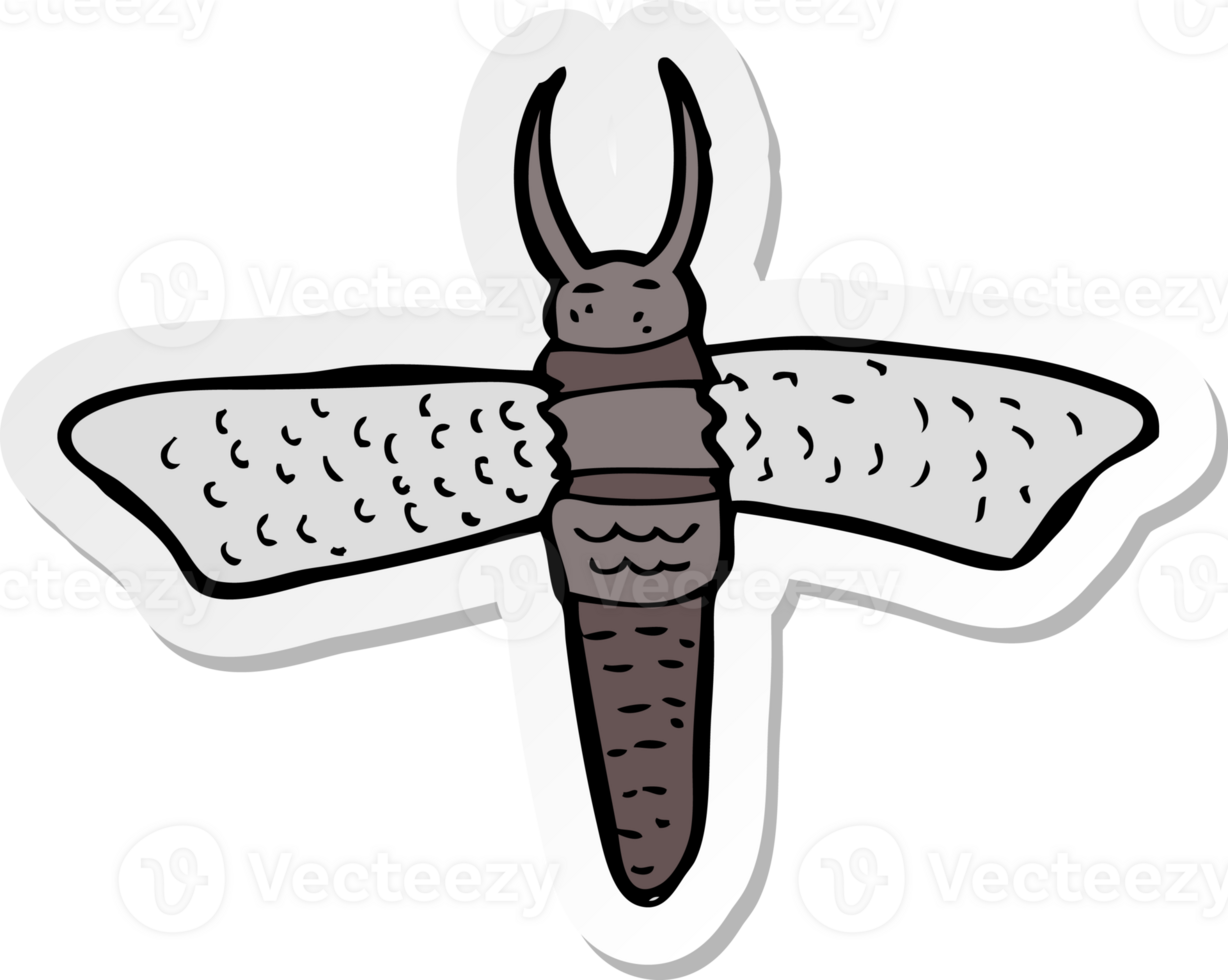 sticker of a cartoon bug png