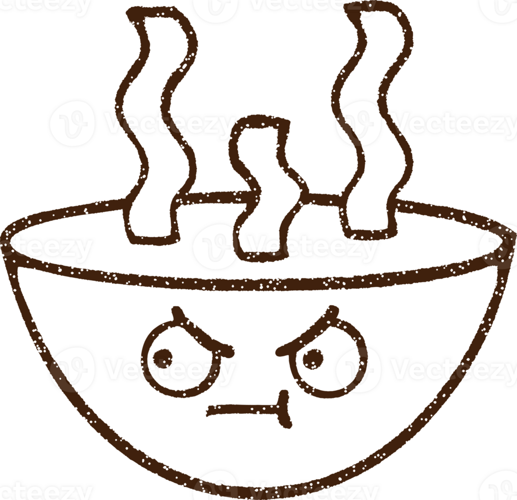 Hot Soup Charcoal Drawing png