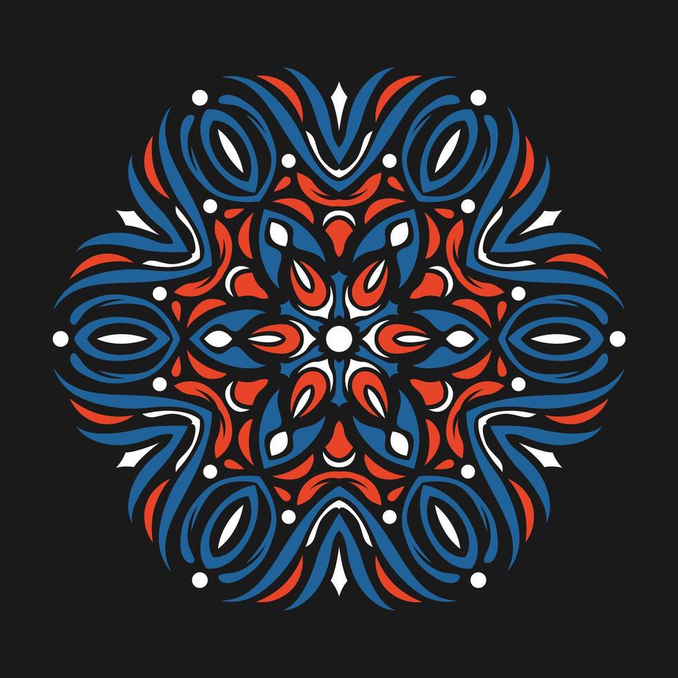 Mandala pattern art background free vector