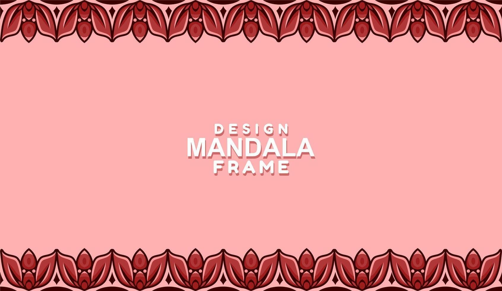 background with mandala frame Free Vector