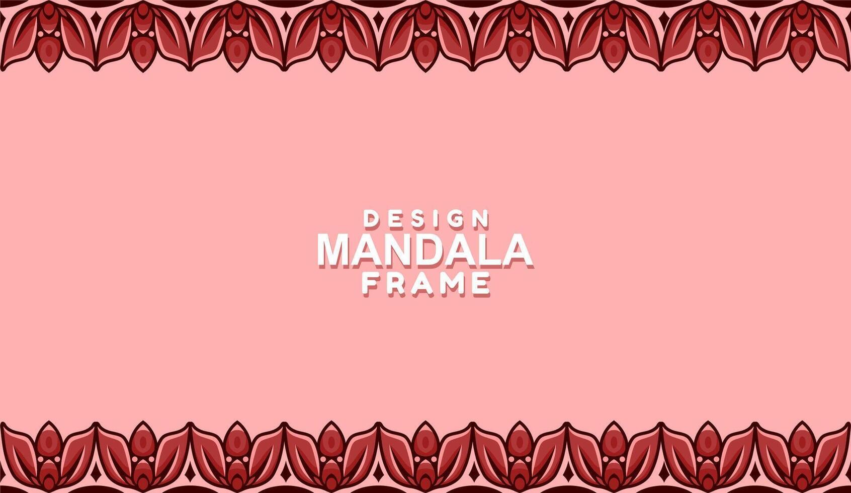 background with mandala frame Free Vector