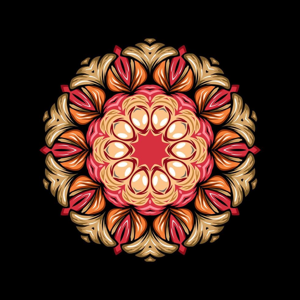 mandala modelo Arte antecedentes gratis vector