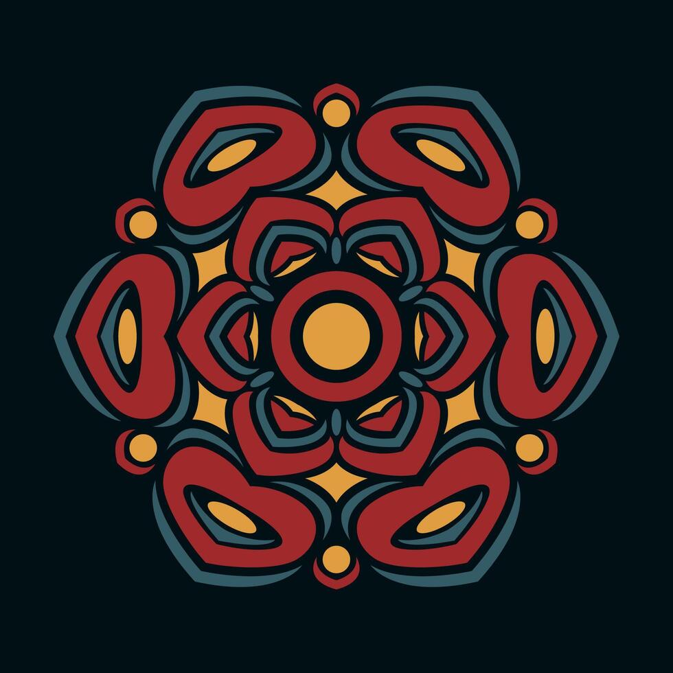 Mandala pattern art background free vector