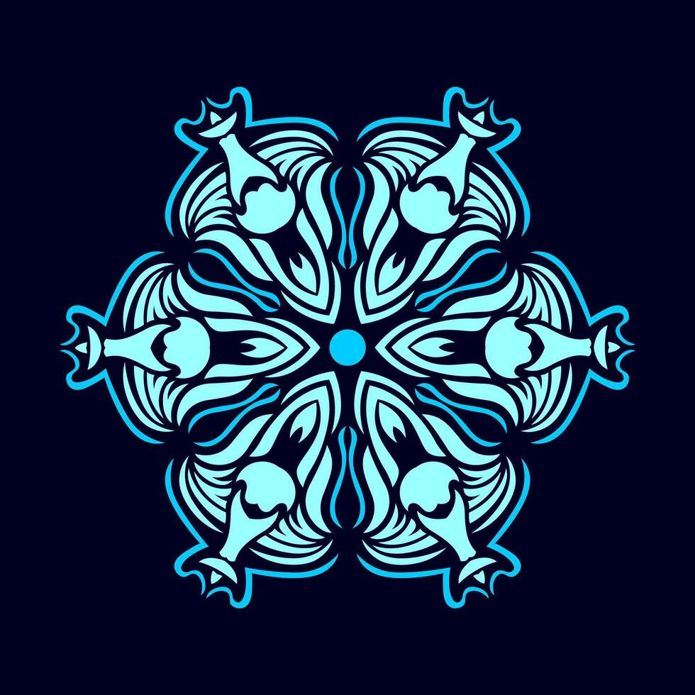 mandala modelo Arte antecedentes gratis vector