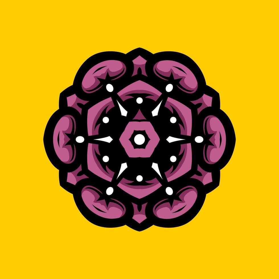 mandala modelo Arte antecedentes gratis vector