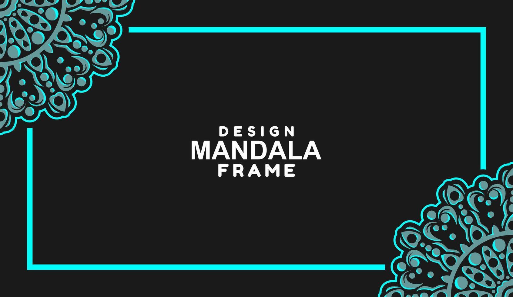 background with mandala frame Free Vector