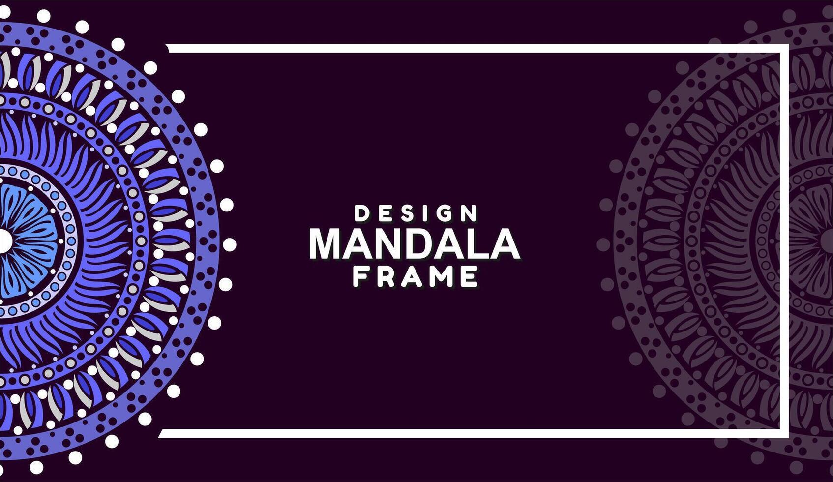 background with mandala frame Free Vector