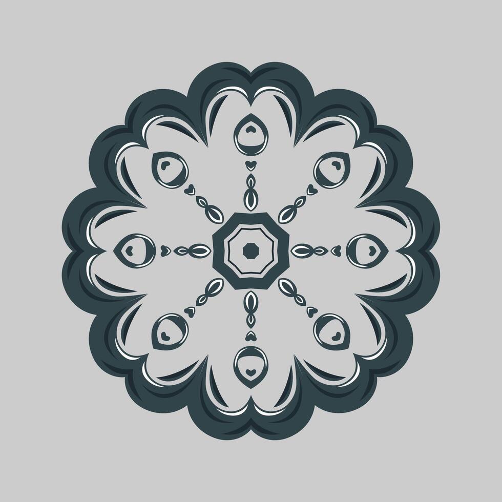 Mandala pattern art background free vector