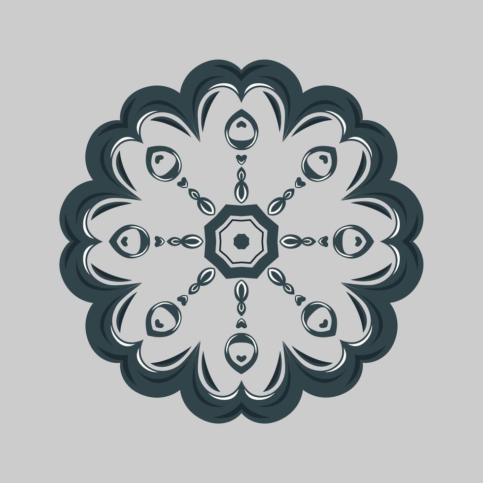 Mandala pattern art background free vector