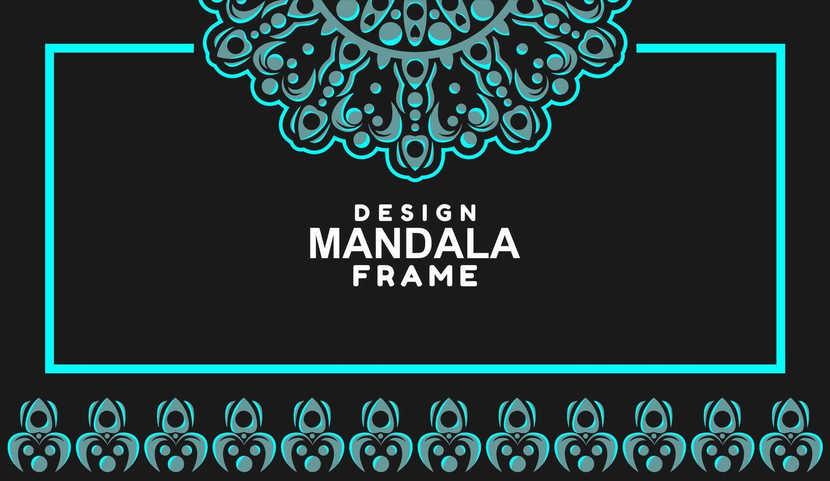 background with mandala frame Free Vector