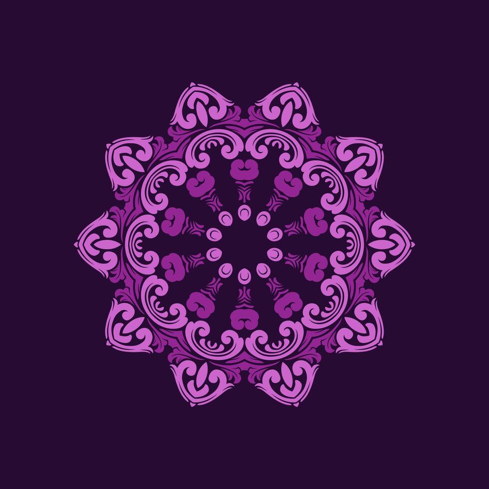 Mandala pattern art background free vector