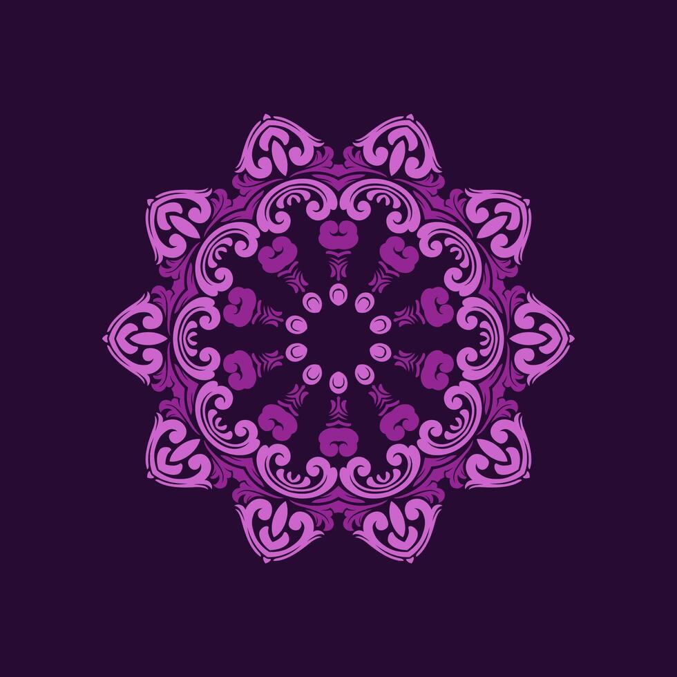 Mandala pattern art background free vector