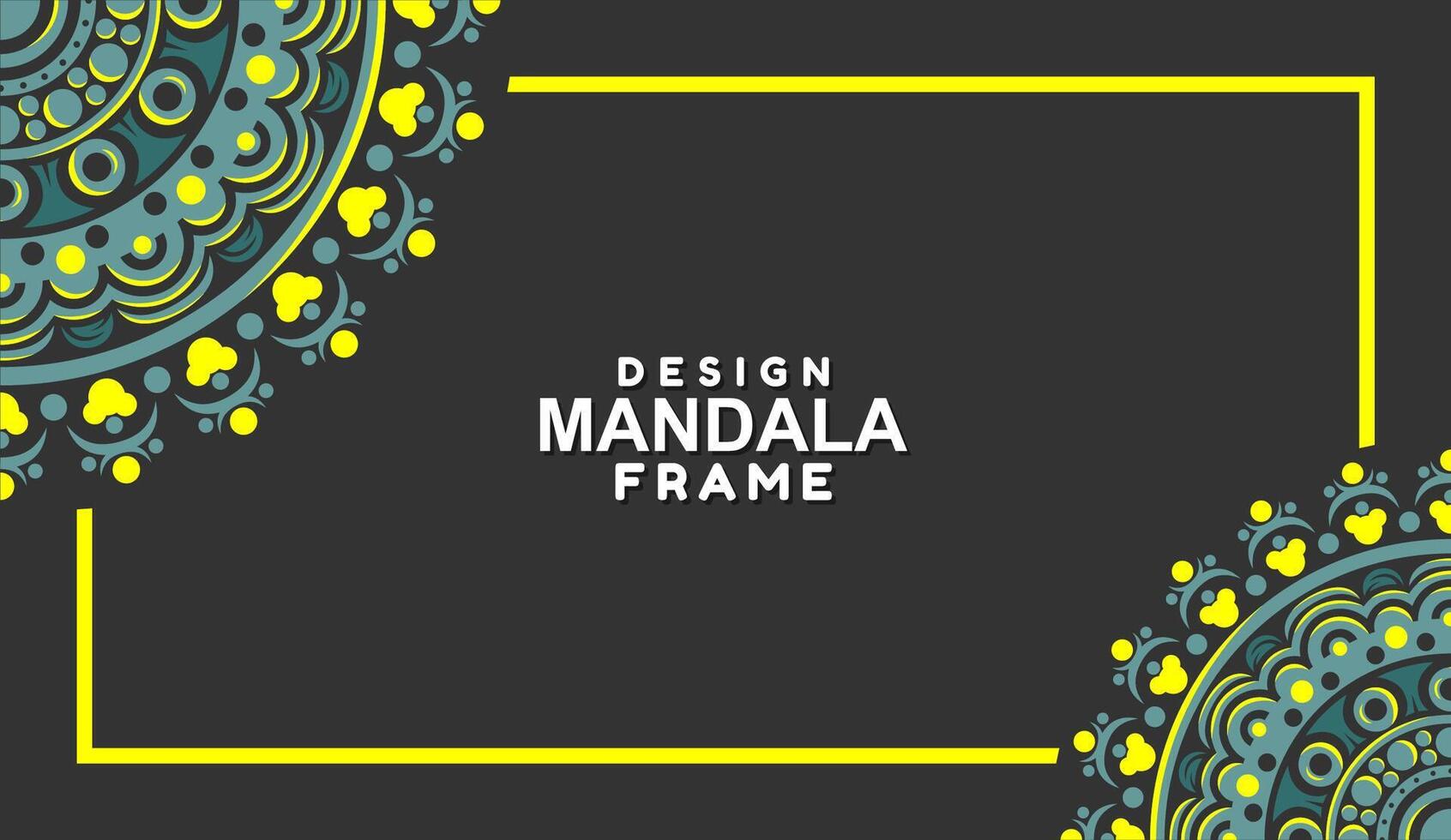 background with mandala frame Free Vector